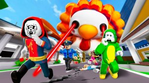 Джей Джей и Майки! Побег от хаоса в День благодарения! Анимация Роблокс