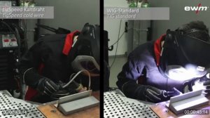 Сравнение Механизированной TIG сварки холодной проволокой с традиционной TIG сваркой, EWM TigSpeed.