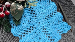 ✨ Красивый квадрат для скатерти и не только ✨ Часть 2 (11 - 14 ряд) ✨