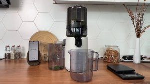 Тест: отжим листьев салата в соковыжималке Hurom E50ST