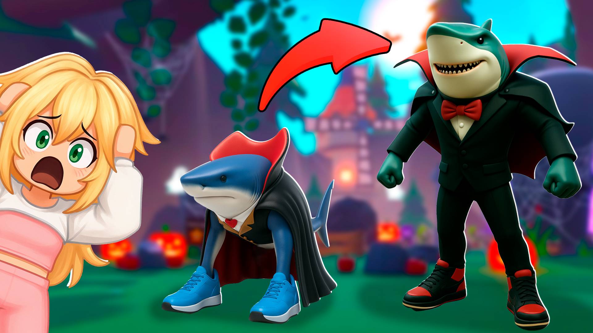 Эволюция из Тралалело Тралала в ДРАКУЛАЭРО ДРАКУЛА Брейнрот в Brainrot Evolution Роблокс ! смотреть онлайн