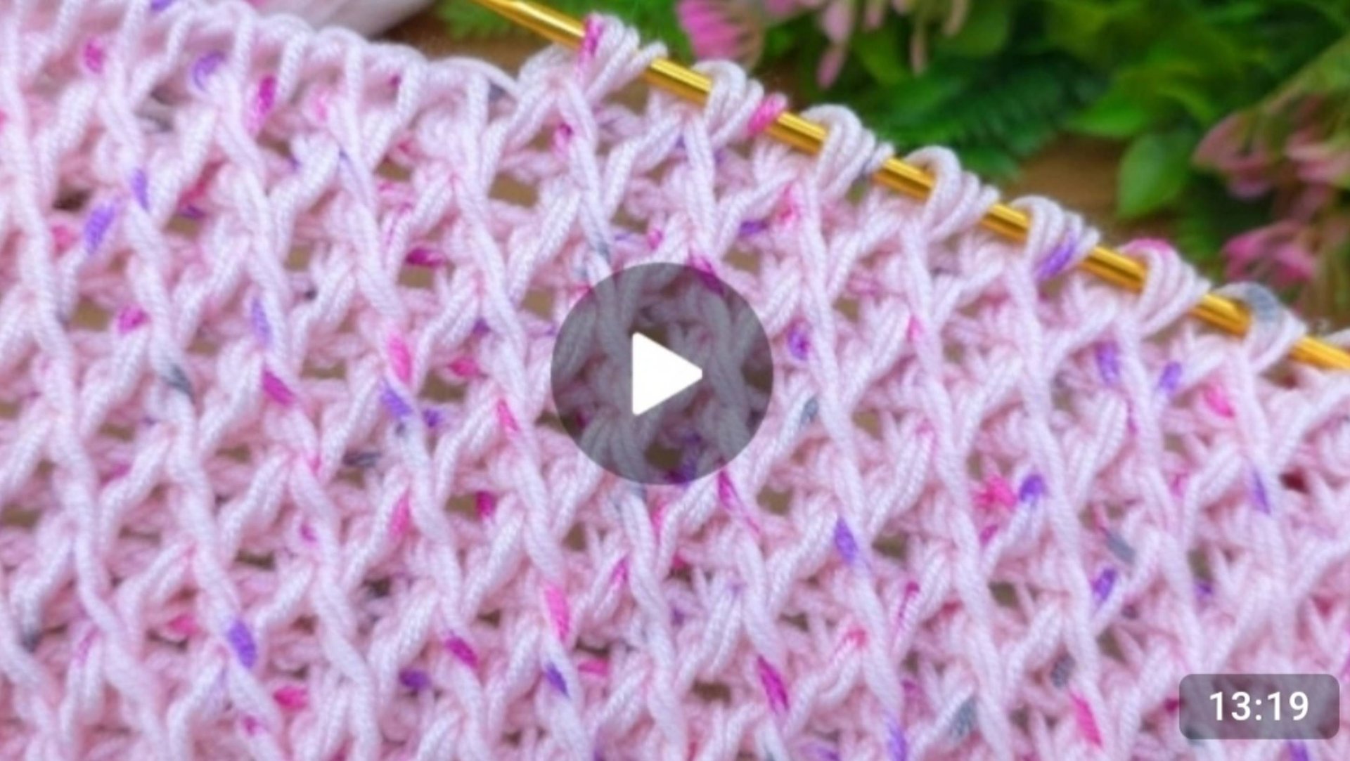 Узор крючком в тунисской технике вязания 🙂 #тунисскоевязание #всевжизнисвязано #вязаниекрючком смотреть онлайн