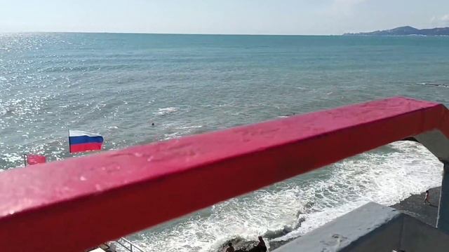 Видео для тех кто не был в АДЛЕРЕ. Смотрите какое ЧЁРНОЕ МОРЕ.. ДА УЖ. Не всем понравится. ТОЧНО. смотреть онлайн