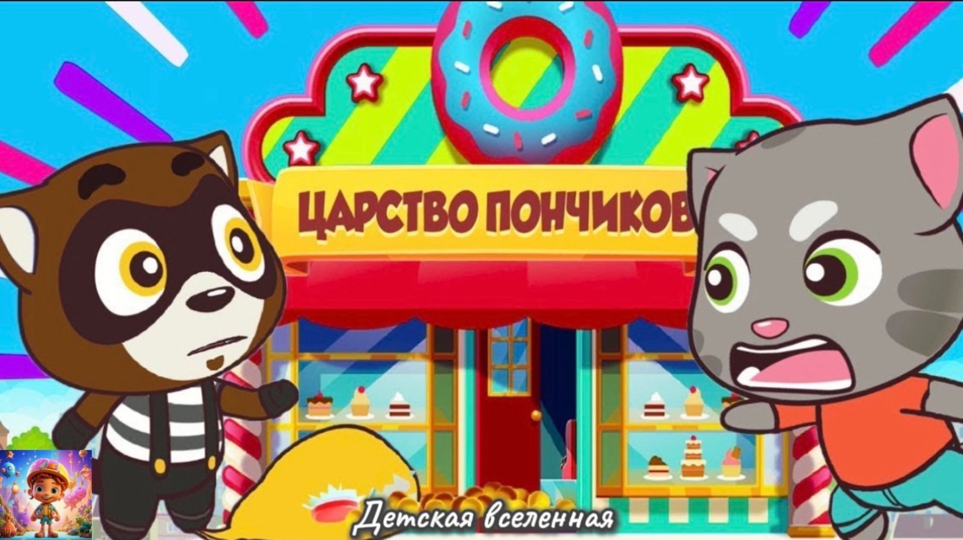 ГОВОРЯЩИЙ ТОМ / ПОГОНЯ В ЦАРСТВЕ ПОНЧИКОВ / НОВЫЙ КОНФЕТНЫЙ МИР / ДЕСТКАЯ ВСЕЛЕННАЯ смотреть онлайн