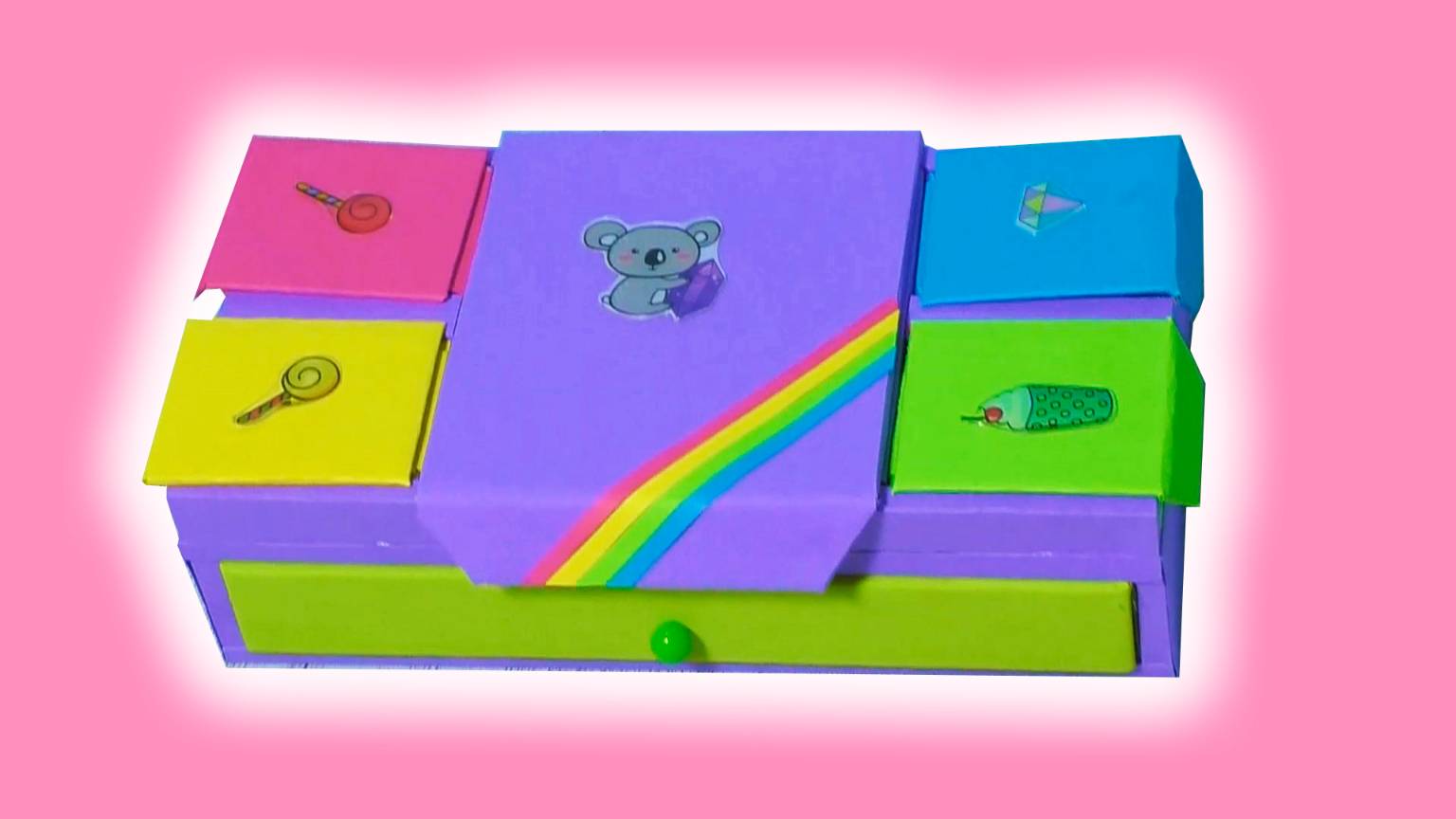 Пенал с ячейками из картона и спичечных коробков пригодится для хранения канцелярии