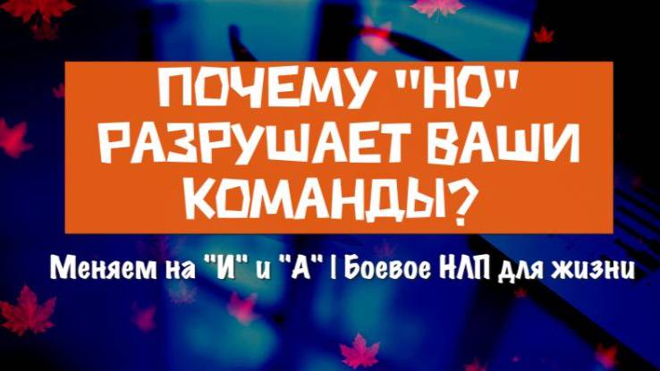 «Боевое НЛП для жизни»: ПЕРЕСТАНЬТЕ САБОТИРОВАТЬ САМИ СЕБЯ!