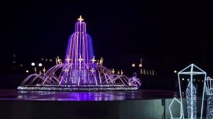 В Белоярском открыли зимний фонтан «Огни Арктики»