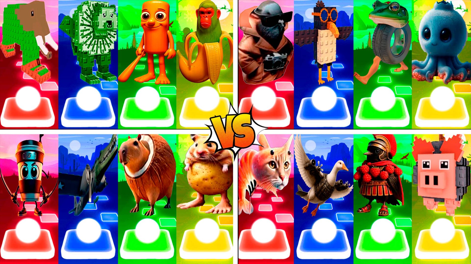 МЕГАМИКС ШИМПАНЗИНИ БАНАНИНИ 🆚 ШПИОНИРО ГОЛУБИРО 🆚 ДРУГИЕ БРЕЙНРОТ МЕМЫ | Tiles Hop №257-260 смотреть онлайн