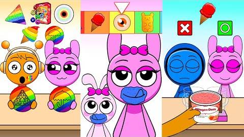 Emoji Color ASMR MUKBANG Challenge _ Лучшая полная версия _ MOOMOOSTUDIO смотреть онлайн