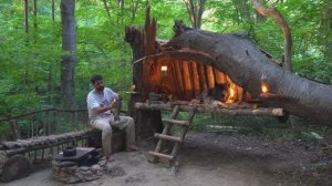 XAKAN ПОХОД В ДОЖДЕВОЙ ЛЕС; УБЕЖИЩЕ ПОД ДЕРЕВОМ