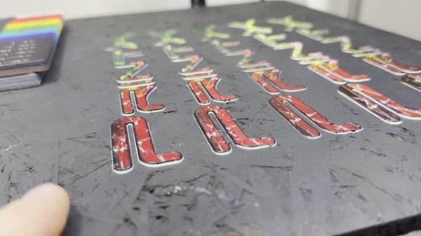 Печать объемных букв и изображений с 3Д эффектом на УФ принтере PrintX, наглядный пример 😎