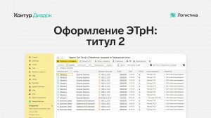 Оформление ЭТрН перевозчиком: титул 2