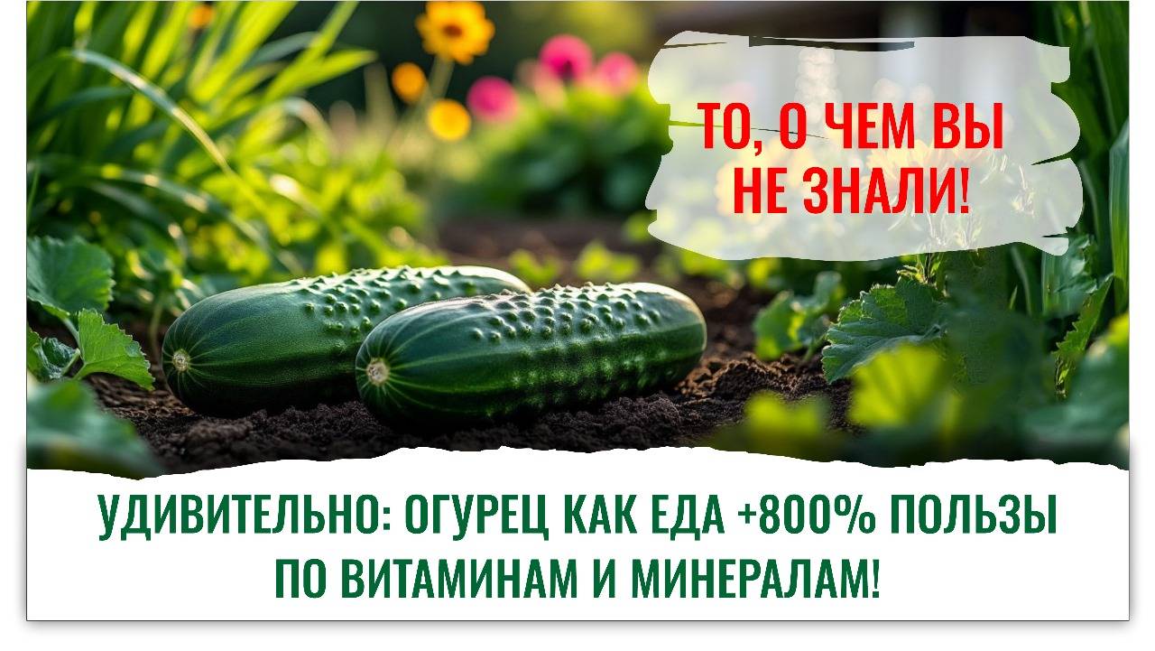 Удивительно: огурец – суперпродукт для суставов и здоровья! То, о чем вы не знали. смотреть онлайн