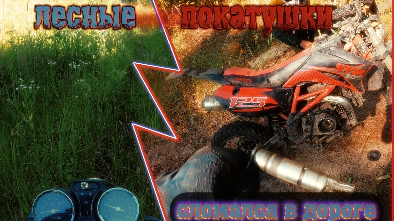 Эндуро покатушки на альфе по лесу. Сломался в пути