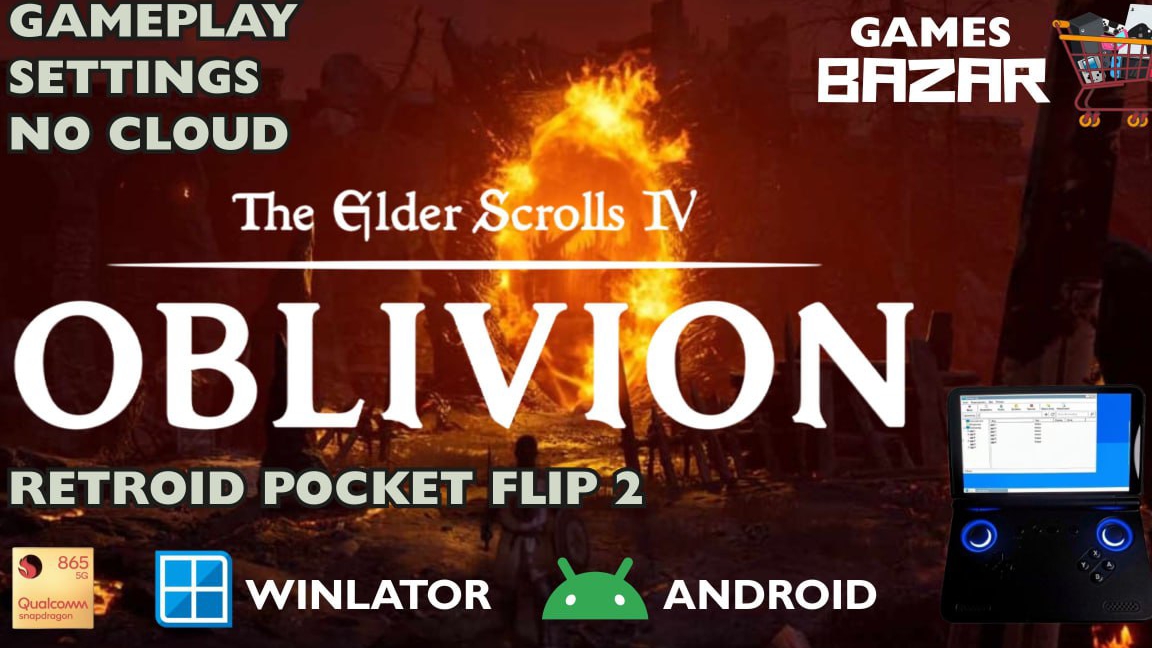 TES IV: OBLIVION на андроид 60FPS на телефоне Winlator v10.1 Retroid pocket flip 2 #oblivion#tes смотреть онлайн