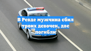 В Ревде мужчина сбил троих девочек, две погибли