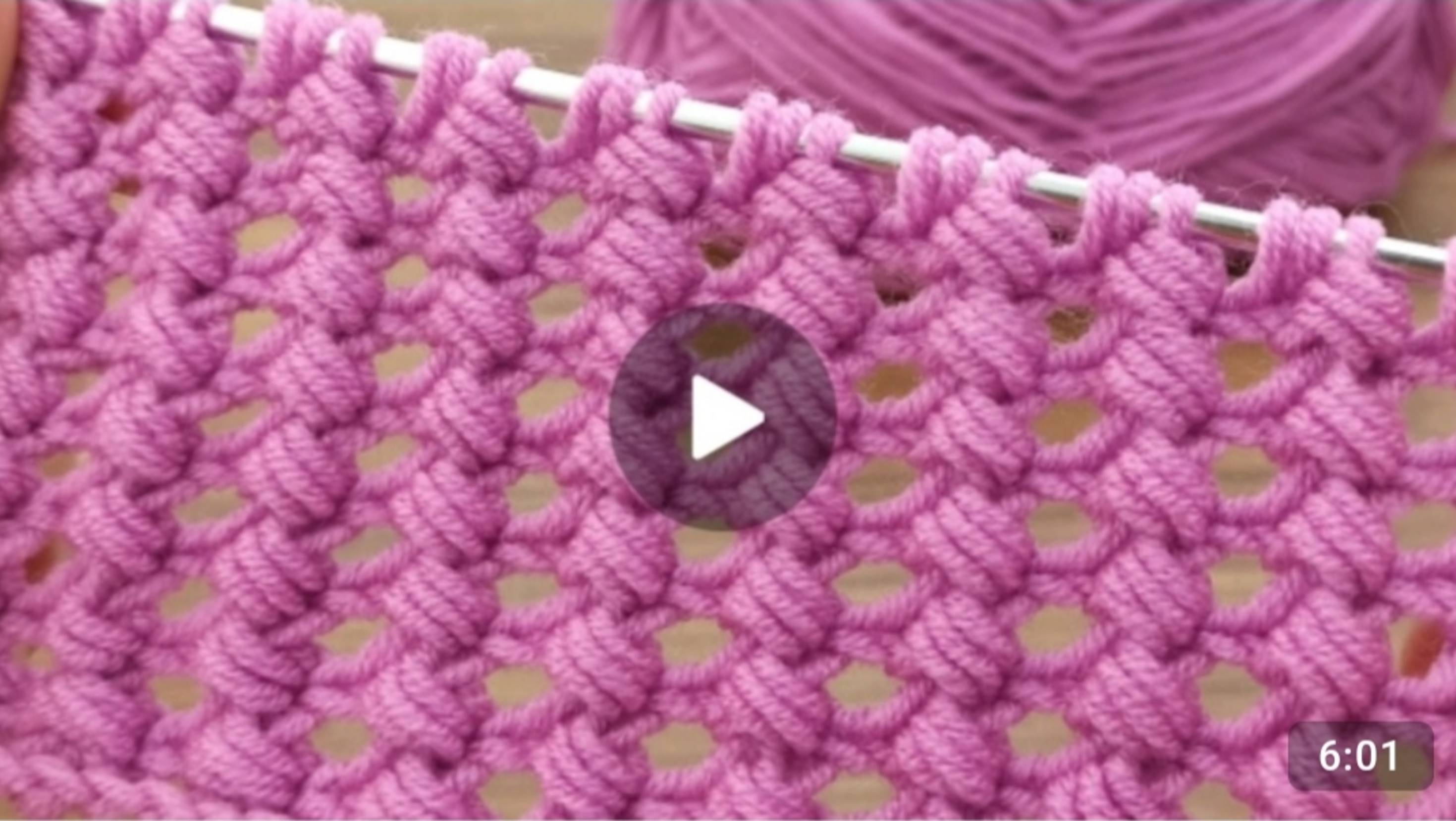 Узор крючком в тунисской технике вязания 🙂 #тунисскоевязание #всевжизнисвязано #вязаниекрючком смотреть онлайн