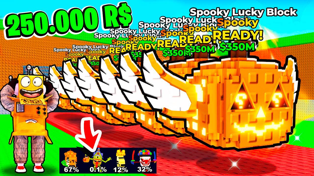 ПОТРАТИЛ ВСЕ РОБУКСЫ на СПУКИ ЛАКИ БЛОКИ! ЧТО ТАМ БЫЛО? УКРАДИ БРЕЙНРОТ ROBLOX Steal a Brainrot смотреть онлайн