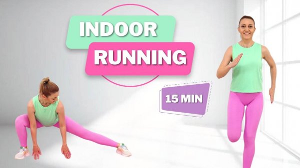 🔥15 Min Indoor Running Workout🔥  Run in Place Workout   At Home Jogging Cardio Workout🔥