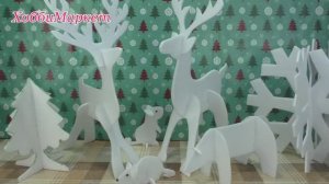 Фигурки для новогодних композиций. ХоббиМаркет