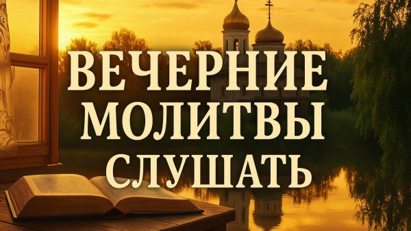 Вечерние молитвы. Вечернее правило слушать