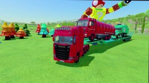 МУЛЬТИК ПРО ГРУЗОВИКИ. МАЛЬТФИЛЬМЫ ДЛЯ МАЛЫШЕЙ. КРАСОЧНЫЕ ГРУЗОВИКИ ПЕРЕВОЗЯТ ДРУГИЕ МАШИНЫ.