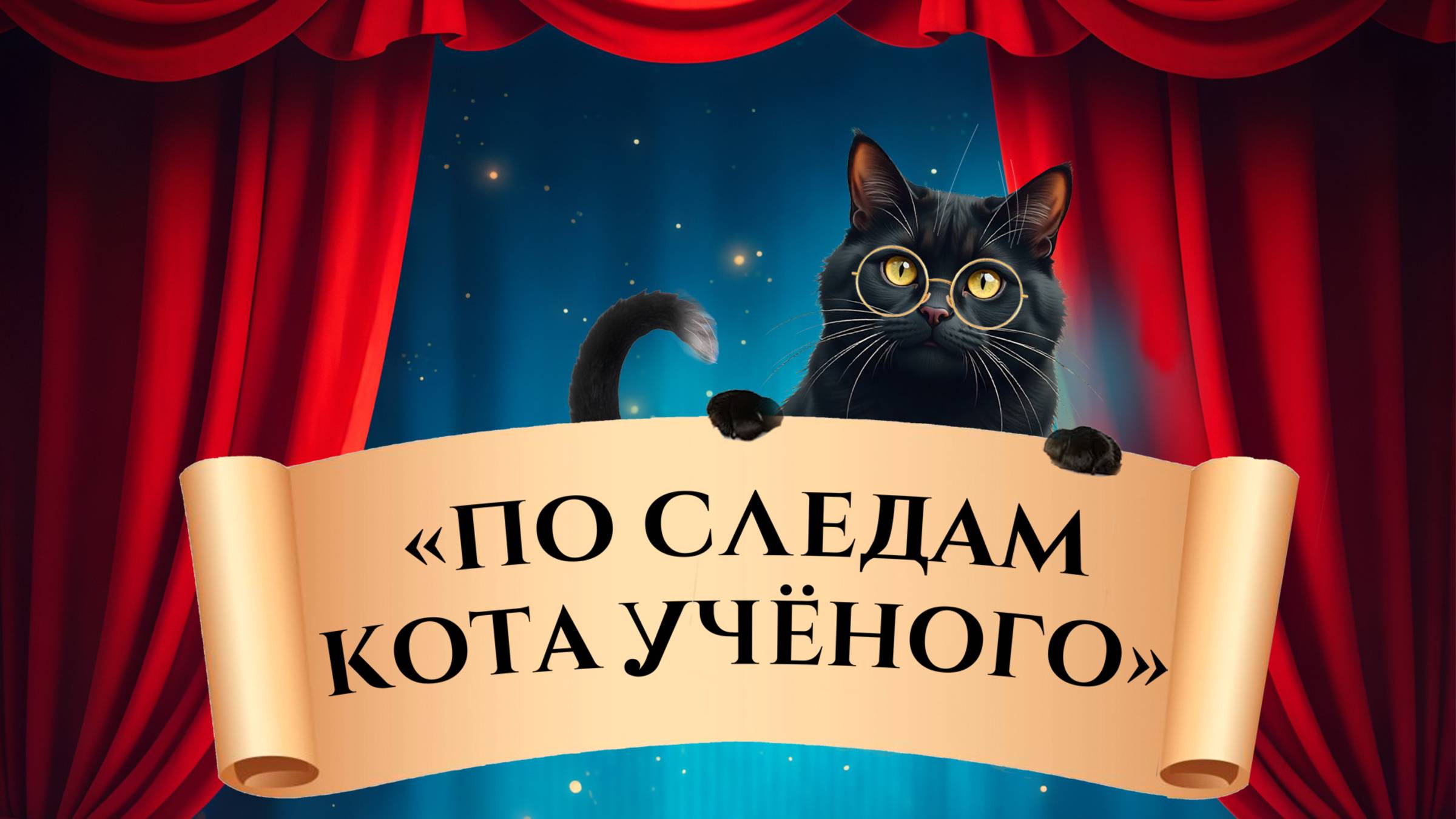 "По следам кота учёного". Театрализованное представление для детей смотреть онлайн