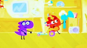 Динозавр Рики. Бешеный огурец. Серия 8