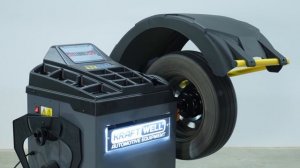 Балансировочный станок полуавтомат, педаль, лазер KraftWell