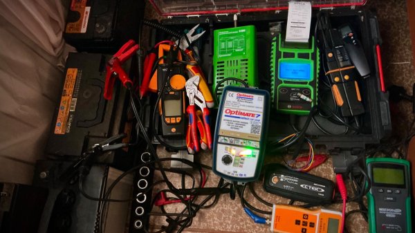 Заряд аккумулятора FB 74 Ач на новом АЗУ OPTIMATE 7