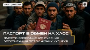 Паспорт в обмен на хаос: вместо возвращения русских — бесконечный поток чужих культур