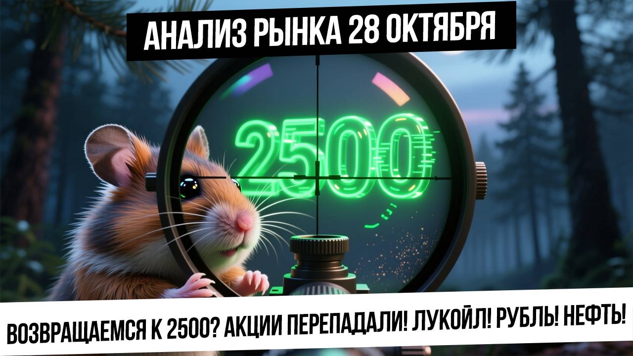 Анализ рынка 28 октября. Сможем ли вернуться на 2500? Рынок передавили! Крупные быки ретировались! смотреть онлайн