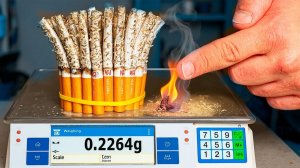 СКОЛЬКО ГРАММ ПОТЕРЯЕТ СГОРЕВШАЯ СИГАРЕТА