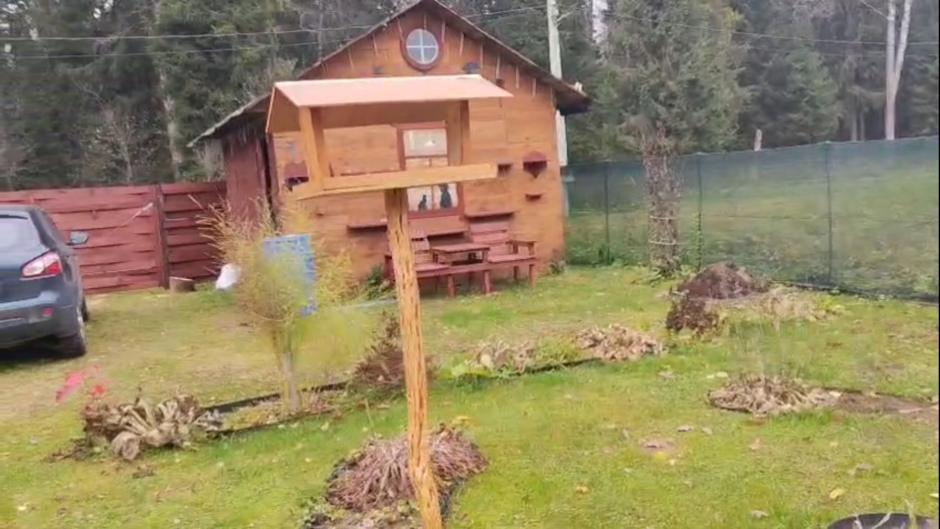 Кормушка для дачных птичек. смотреть онлайн