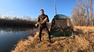 Баня Мобиба после подводной охоты.