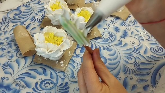 Мастер класс как сделать зефирный пион и соломку с мелкоцветами. 💕 Получится у каждого! смотреть онлайн