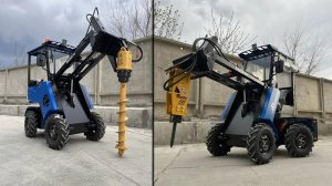 Клык, гидробур и гидромолот на мини-погрузчик＂Барнаулец 500＂