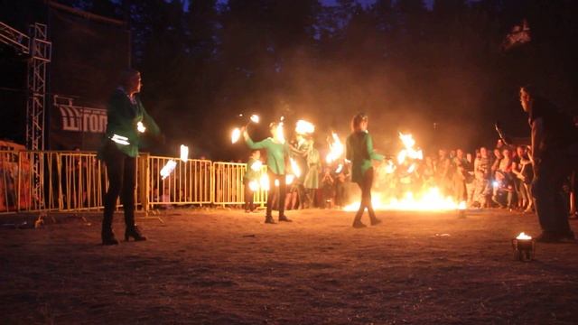 Фаершоу на фестивале Штолль