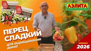 Скороспелый и компактный сладкий перец БАЛКОННЫЙ КРАСНЫЙ из серии УРОЖАЙ ДОМА!