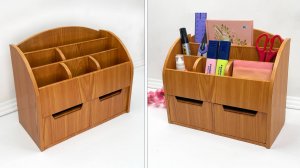 Своими руками // Как сделать настольный органайзер