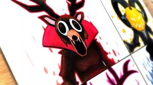 РИСУЕМ ХЕЛЛОУИНСКИЕ 99 НОЧЕЙ В ЛЕСУ! *БУУ* ААА?! КТО ЭТО БЫЛ? Я ИСПУГАЛСЯ! РОБЛОКС РИСОВАНИЕ ROBLOX