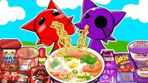 Incredibox Sprunki - Wyrum vs Mroona Convenience Store Food Purple Blue _ Mukbang Animation