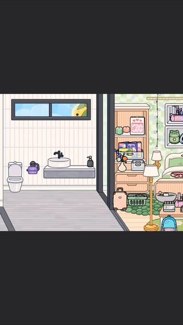 Обустройство ванной комнаты в игре токалайфворлд токабокаворлд