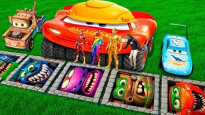 Что происходит, когда тачки врезаются с монстром в бимке