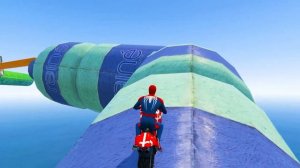 ПАУК против ТАНГ-ТАНГ-ТАНГ САХУРА на мотоцикле в  МУЛЬТИВСЕЛЕННОЙ СУПЕРГЕРОЕВ