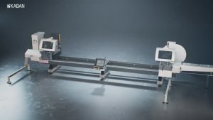 AC 2050 двухголовый станок для нарезания ПВХ и алюминия.