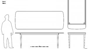 Стол А. Чертёж. Table A. Drawings.