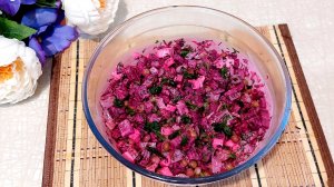 САЛАТ ИЗ СВЁКЛЫ,НУ ОЧЕНЬ ВКУСНЫЙ!😋👍