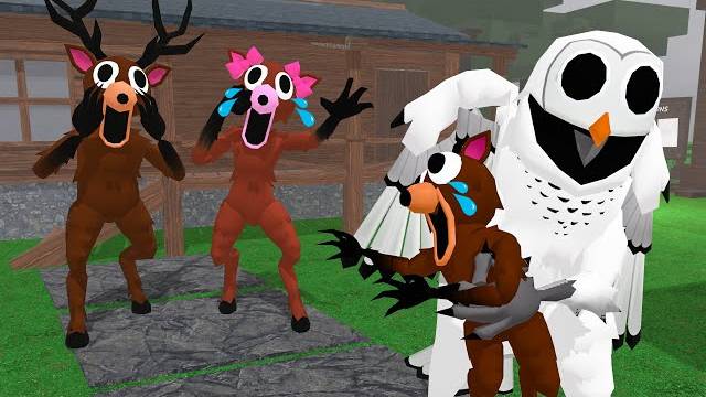 СОВА ИЗ 99 НОЧЕЙ В ЛЕСУ УКРАЛА ОЛЕНЕНКА! ИСТОРИЯ ПРО 99 НОЧЕЙ В ЛЕСУ! РОБЛОКС ИСТОРИИ АНИМАЦИИ смотреть онлайн