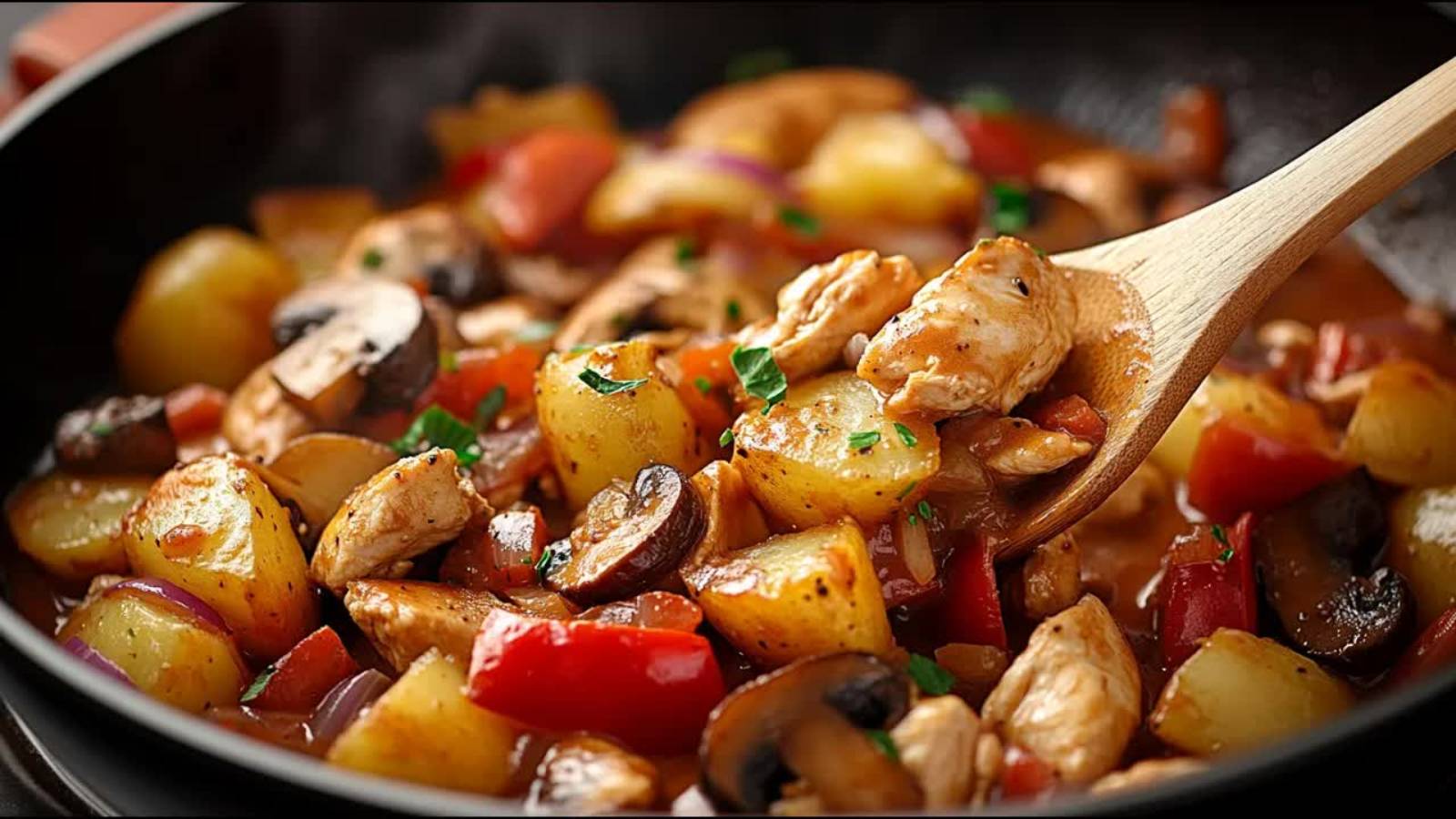 Этот рецепт МЕНЯ ПОКОРИЛ! Приготовьте так КУРИЦУ с КАРТОШКОЙ! Вкусный ужин или обед на сковороде!